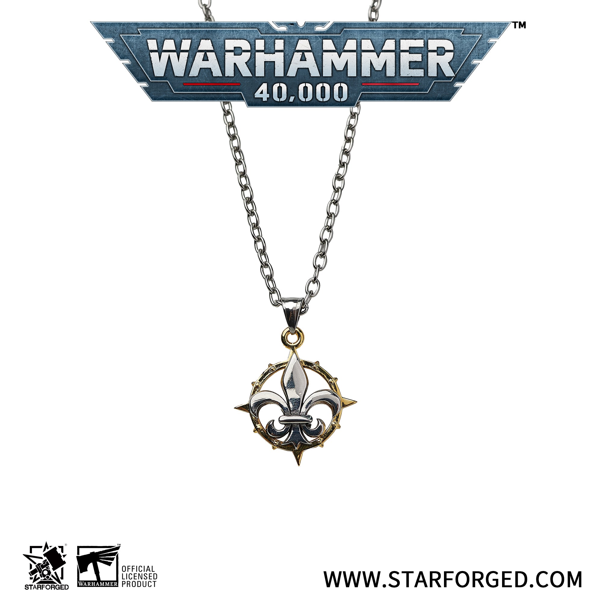 Warhammer 40K Sigil Sororitas Sisters of Battle Ordos Majoris Faith Badge Necklace by Starforged